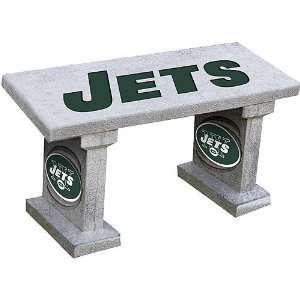    Team Sports New York Jets Stained Concrete Bench