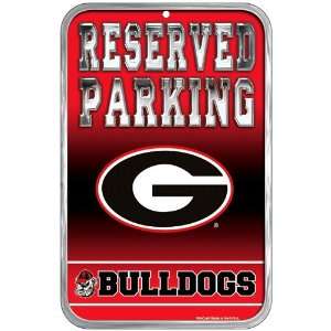  NCAA Georgia Bulldogs 11 x 17 Reserved Parking Sign 