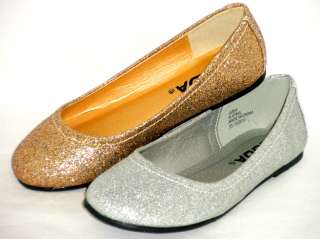   Glitter Sparkle Ballet Flats*Casual or Dress Shoes*Toddler/Youth Size