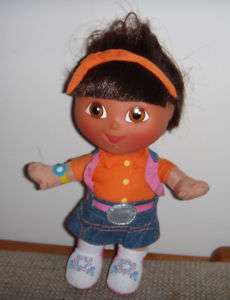 Dora the Explorer plush dolls plastic head Mattel 2005  