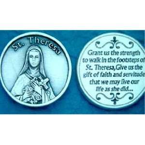 St. Therese Pocket Coin Token, finely engraved