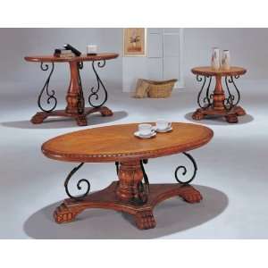  YT Furniture Naples Coffee Table Set (Cherry)
