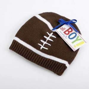 Mud Pie Baby Boy Football Knit Cap Sports NWT  