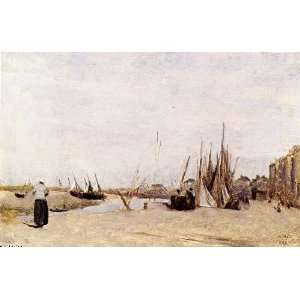   Corot   24 x 16 inches   Fishermens Quay, Trouville