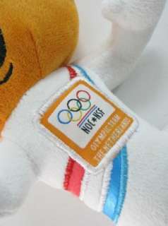 DUTCH OLYMPIC COMMITTEE SPORT FEDERATION PLUSH MASCOT RUNNING TORCH 