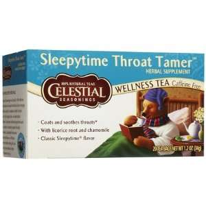 Celestial Seasonings Sleepytime Throat Tamer Tea Bags, 20 ct (Quantity 