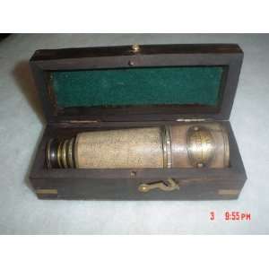 Officers Spyglass Brass Telescope with Leather, Made in India,17 Inch 