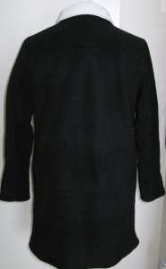 Denim & Co. Fleece Toggle Coat with Sherpa Lining and Trim BLACK LARGE 