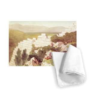  Walls of Ancient Samos, Cephalonia, 19th   Tea Towel 100 
