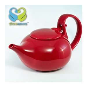 Red Ceramic Teapot  Grocery & Gourmet Food