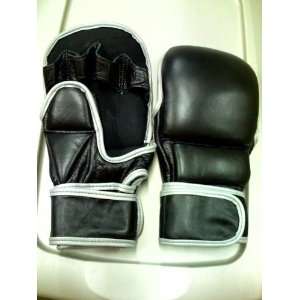 8oz Mixed Martial Arts Training Gloves in Black  Sports 