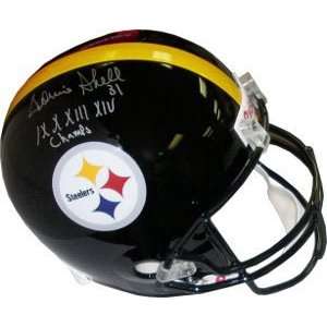  Donnie Shell Signed Steelers Full Size Replica Helmet   IX 
