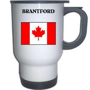  Canada   BRANTFORD White Stainless Steel Mug Everything 