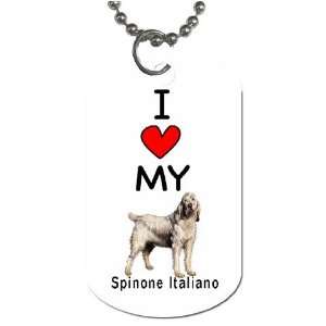  I Love My Spinone Italiano Dog Tag 