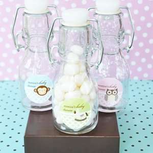    Baby Animal Personalized Mini Glass Bottles