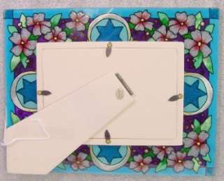 Star of David Pic Frame Faux Stained Glass Joan Baker  