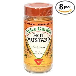 Spice Garden Hot Mustard Seed, 1.675 Ounce Jar (Pack of 8)  