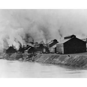   spewing smoke along the Monongahela River, Donora,