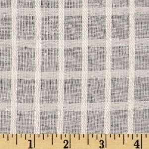  110 Sheer Voile Royal Squares Ivory Fabric By The Yard 