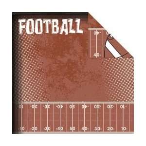 Moxxie Papers Grid Iron Double Sided Paper 12X12 Football Title; 25 