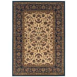 Home Fashions Design CC712014 Charbel Ivory / Navy Oriental Rug Size 
