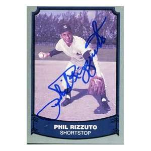  Phil Rizzuto Autographed 1988 Pacific Card Sports 