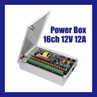 16CH CCTV Security Switch Power Supply box 12V 12A PPTC  