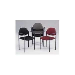  New Global 2171BKIM06   Comet Stacking Arm Chairs, Black 