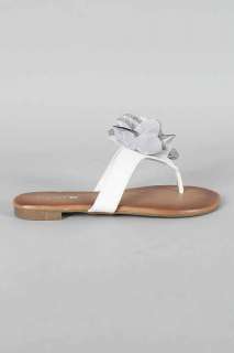   Flower Flat Sandals White Yellow Pink Blue Blk Sophy 01 5 11  