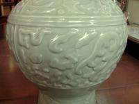 Large Antique Chinese Celadon Vase Ormulu 18th Century  