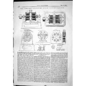 1882 ENGINEERING CHERTEMPS DANDEU DYNAMO ELECTRIC MACHINE 