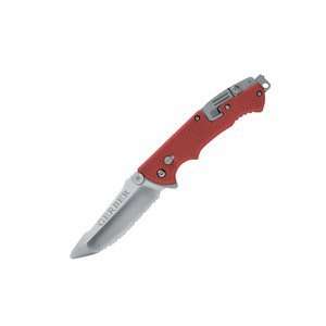 Gerber   Hinderer Rescue, Red Nylon Handle, Serrated 
