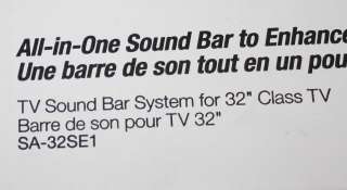 SONY SA 32SEI All In One Soundbar for 32 Class TV Home Theater Free 