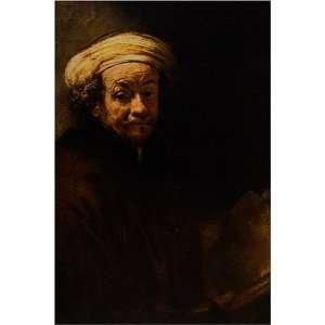  Self Portrait as Apostle by Rembrandt Harmenszoon van 