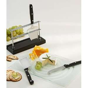  Glass Cheese Board and Knife Set by Brilliant Kitchen 
