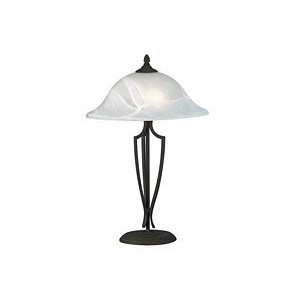  Lite Source Frosted Shade Iron Table Lamp