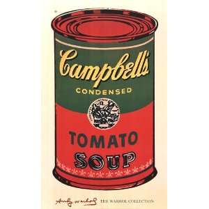  Campbells Soup Can, 1965 (green & red) Finest LAMINATED 