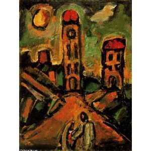   paintings   Georges Rouault   24 x 32 inches   Sunset