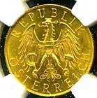 1929 AUSTRIA GOLD COIN 25 SCHILLING * NGC CERTIFIED GEN
