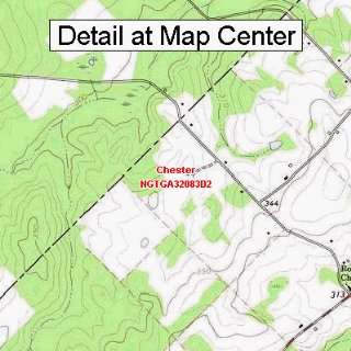  USGS Topographic Quadrangle Map   Chester, Georgia (Folded 
