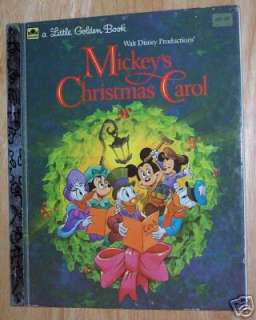 LITTLE GOLDEN BOOK WALT DISNEY MICKEYS CHRISTMAS CAROL  