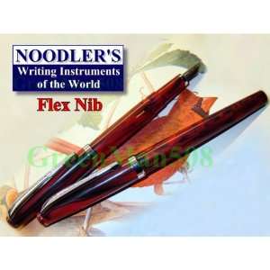  Noodlers Flex Nib Fountain Pen, Piston Fill, Cardinal 