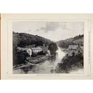    London Almanack Village Llangollen North Wales 1891