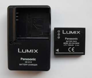 Panasonic CGA S005E Battery + DE A12 Charger For DMC LX2 LX3 LX9 FX8 