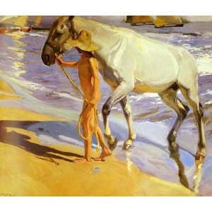 Sheet of 21 Personalised Glossy Stickers or Labels Sorolla Joaquin El 