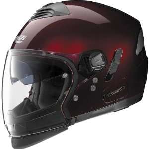   Road Race Motorcycle Helmet w/ Free B&F Heart Sticker Bundle   Wine