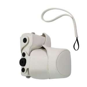   Leather Case Bag Prouch White For Camera Sony NEX 5C