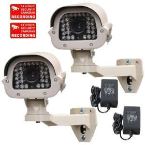  VideoSecu 2 Pack 1/3 SONY Effio CCD 700TVL WDR Infrared 