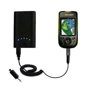   Sonocaddie v300 GPS   uses Gomadic TipExchange Technology GPS
