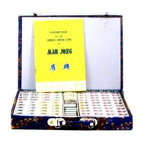 Chinese Mahjong Set with Plastic Tiles